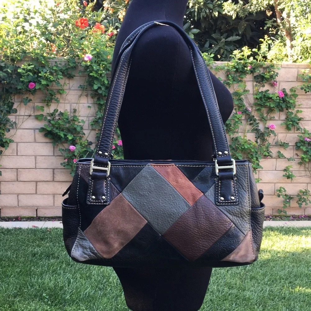 Fossil long Live Vintage 1954 Patchwork bag‎